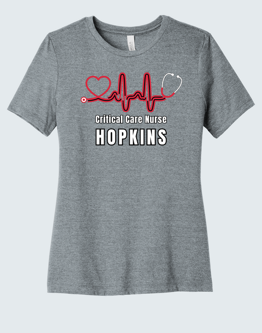 BELLA+CANVAS® Women’s Relaxed Triblend Tee - CRITICAL CARE NURSE